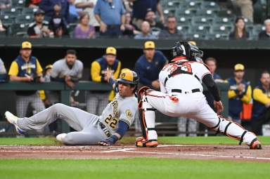 MLB: Milwaukee Brewers at Baltimore Orioles